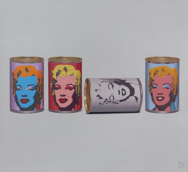 Jonathan Dalton Meditation on Mass Media, Myth and Marilyn, 2024 Oil on board 55 x 60cm