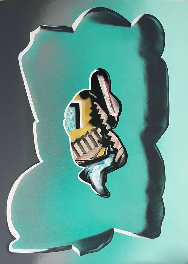 Matt Coyle Shadow 1, 2025 Acrylic and enamel on canvas 96 x 70cm