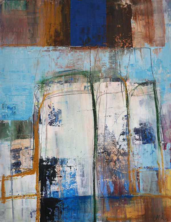 Morten Lassen Paper 69, 2023 Oil on Paper F. 76.5 x 61cm