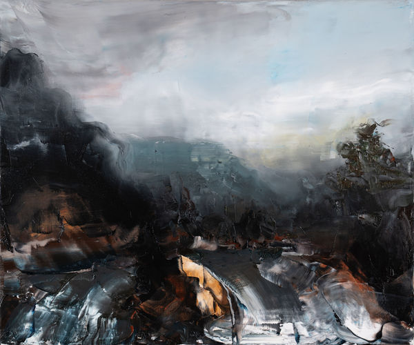 Paul Ryan The Waterfalls, 2025 Oil on canvas, framed 78.5 x 93.5cm