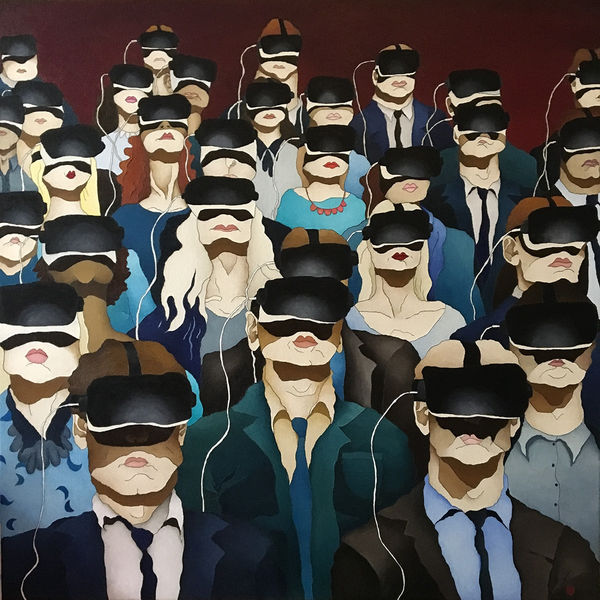 Caroline Zilinsky High On Supply, 2021 Oil on Linen 122 x 122cm