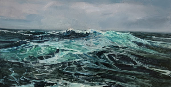 Nicholas Blowers Ocean study I, 2022 Oil on canvas 28 x 50cm