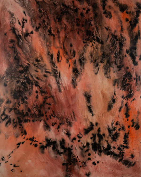 Christopher Horder Lux Inferno, 2024 Handmade watercolour and Indian ink on canvas 200 x 160cm