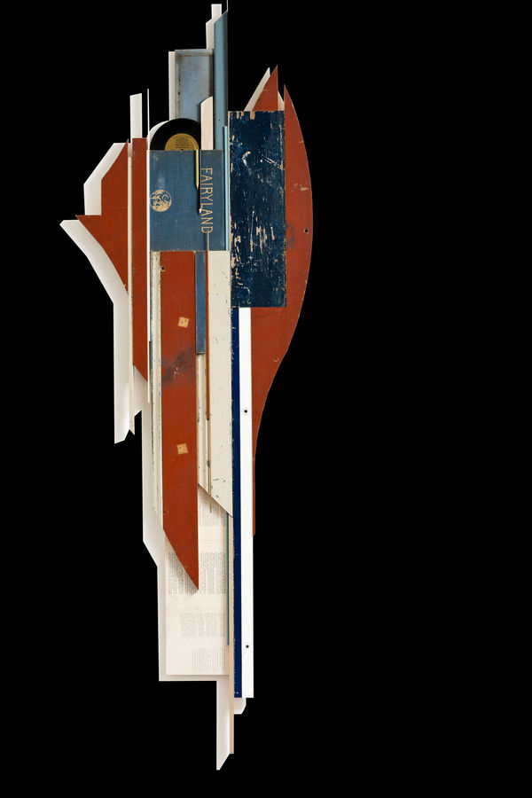 James Powditch Camelot, (USA), 2025 Mixed media, unframed 201 x 63cm