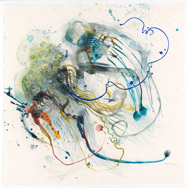 Dee Smart Siren 13, 2024 Gouache on Arches paper 125 x 125cm, framed