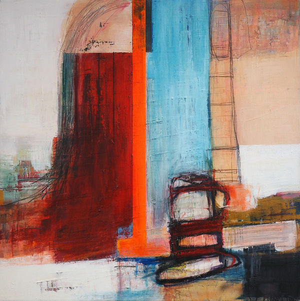 Morten Lassen Poem E (33), 2023 Oil on linen 120 x 120cm