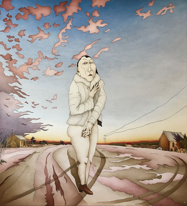 Caroline Zilinsky Words are Silverton, 2021 Oil on Linen 122 x 112cm