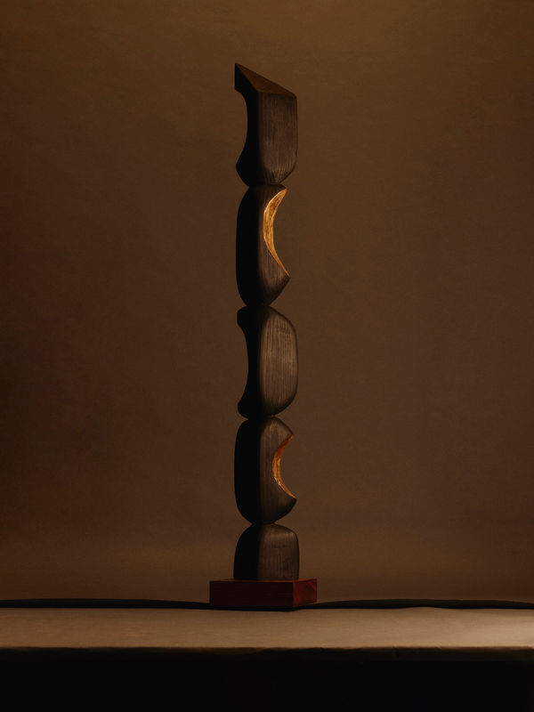 Luke Storrier Offering 11, 2023 Gold Gilt, Wood 102 x 15 x 15cm