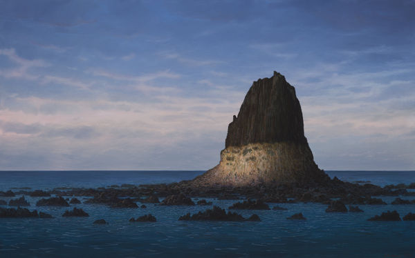 Adam Nudelman Pulpit Rock, Cape Schank VIC, 2025 Acrylic and oil on linen Framed 64 x 102cm