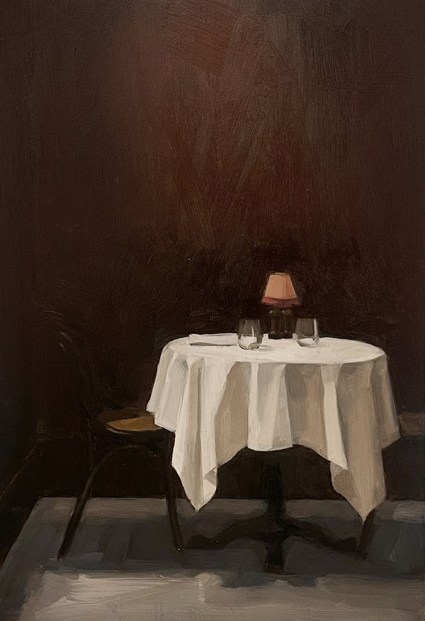 Marie Mansfield Secluded corner, 2025 Oil on gessoed panel 30 x 20cm