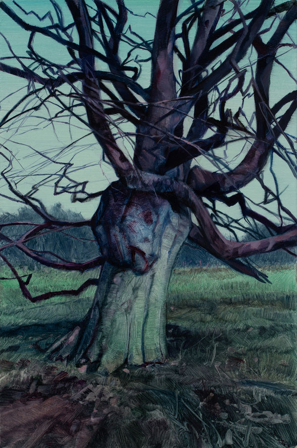 Nicholas Blowers Yorkshire, Winter III, 2025 Oil on gessoed panel 30 x 20cm