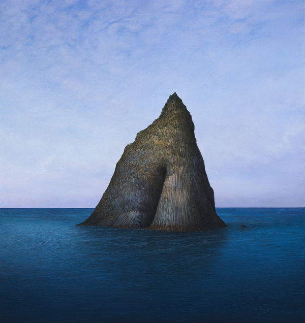 Adam Nudelman Cathedral Rock, Norfolk Island, 2025 Acrylic and oil on linen Framed 86.5 x 81.5cm