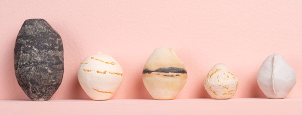 Peta O'Brien Dimples 23A, 2023-2025 Stoneware, glazed and unglazed 3.0 cm - 9.0 cm