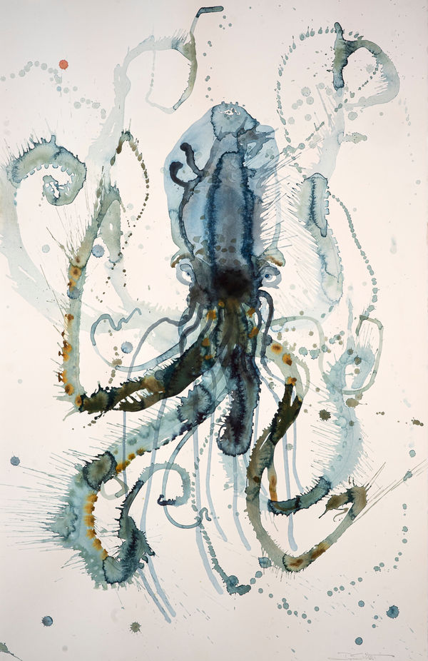 Dee Smart Alone Ranger , 2022 Watercolour on Arches paper 66 x 102cm