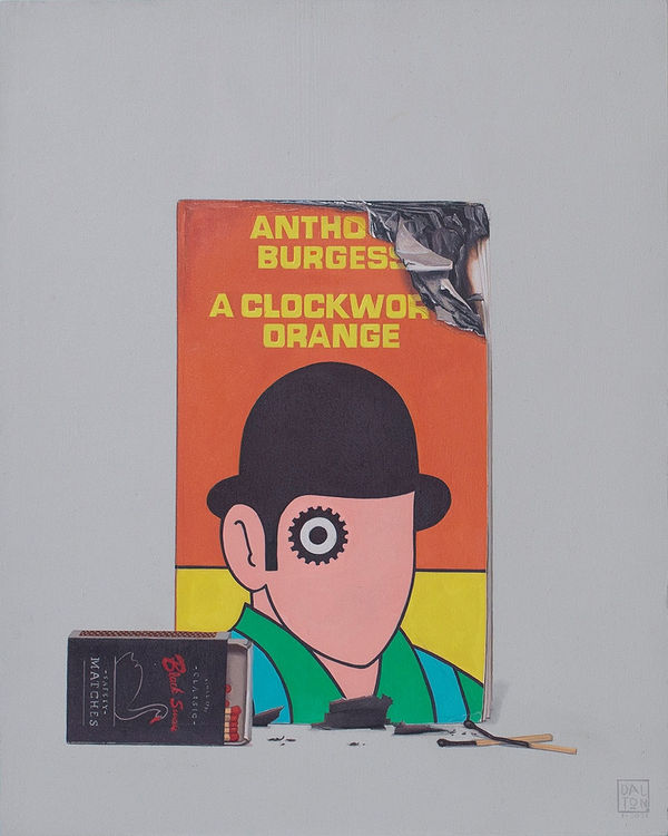 Jonathan Dalton Burning Time, 2023 Oil on gesso on board 50 x 40cm