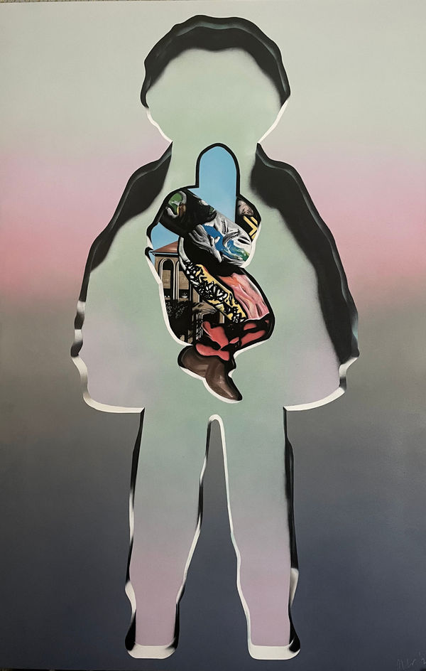 Matt Coyle Mother 2, 2025 Acrylic and enamel on canvas 150 x 98cm