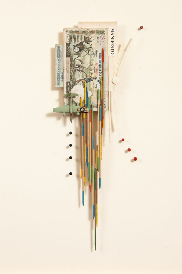 James Powditch The Killing Fields, 2023 Mixed media 40 x 60cm