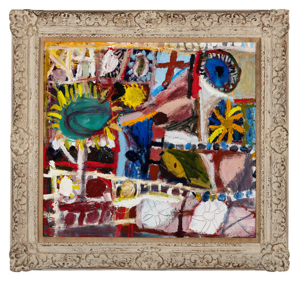 James Drinkwater Fruita Der Mare, 2025 Oil on linen with ornate frame 79 x 84cm (including frame)