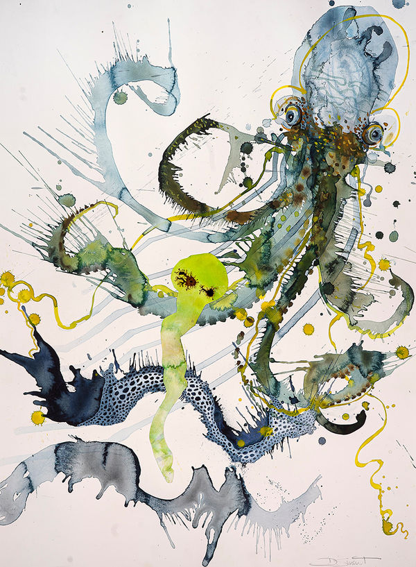 Dee Smart For you the sun will shine, 2022 Watercolour on Arches paper 57 x 77cm