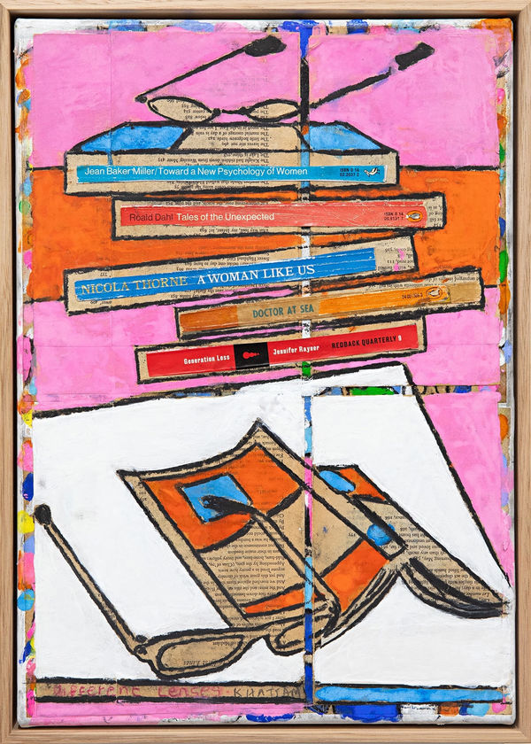 Katherine Hattam Different Lenses, 2024 Mixed media on linen 31 x 42cm