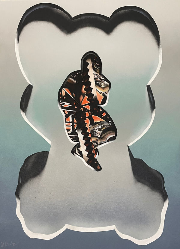 Matt Coyle Shadow 3, 2025 Acrylic and enamel on canvas 96 x 70cm