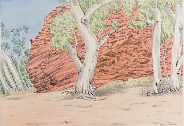 Kumantji (Hubert) Pareroultja, Temple Bar Creek, Honey Moon Gap, Central Australia, NT, 2023