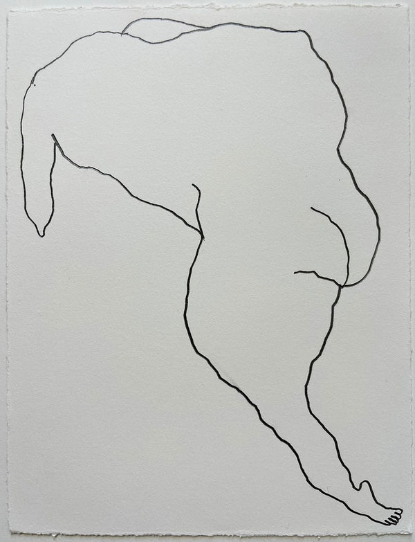 Caroline Zilinsky Original Sin V, 2022 Pencil on Canson Card paper 18 x 12cm framed 40 x 32cm