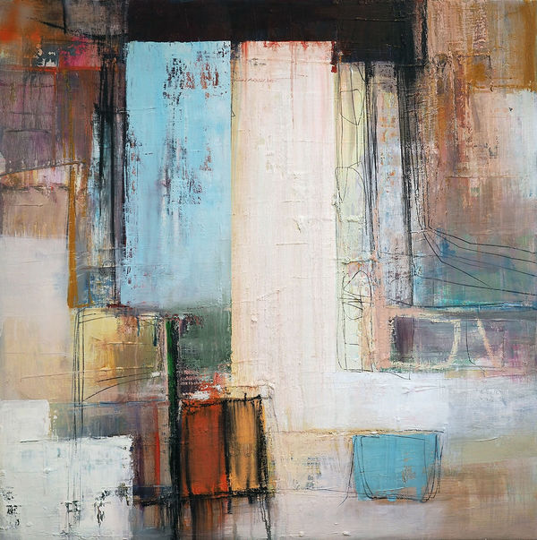 Morten Lassen Poem K (40), 2023 Oil on linen 90 x 90cm