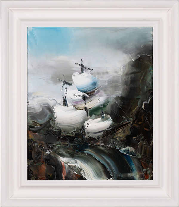 Paul Ryan Fitzcarraldo, Study, 2025 Oil on canvas, FX hand stained frame 80 x 69cm