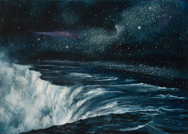 PETER GARDINER Nocturne (Falls) 5, 2025 Oil on canvas 50 x 70cm
