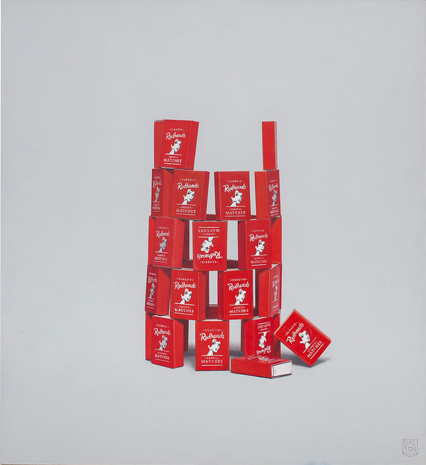 Jonathan Dalton The tower of Blahbel, 2023 Oil on birch board 60 x 55cm