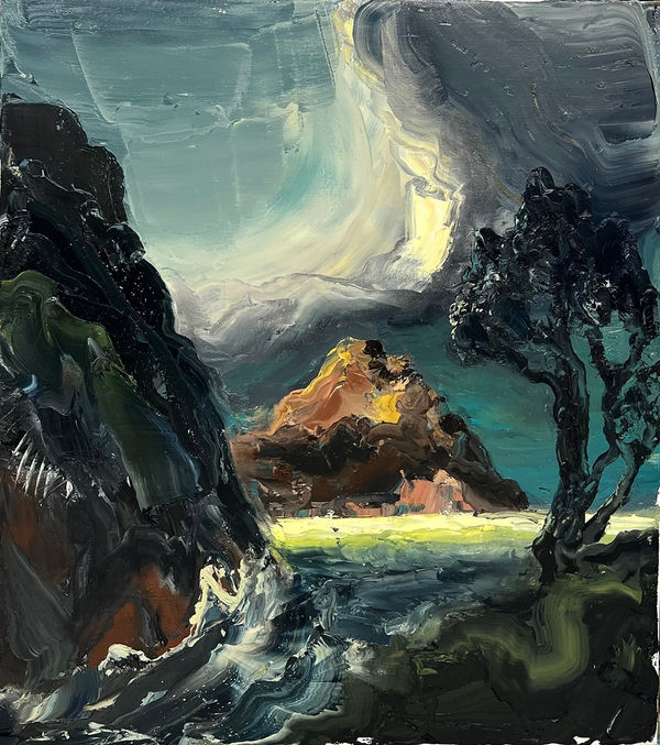 Paul Ryan The Golden Hour, Study , 2022 Oil on Linen 92 x 82cm