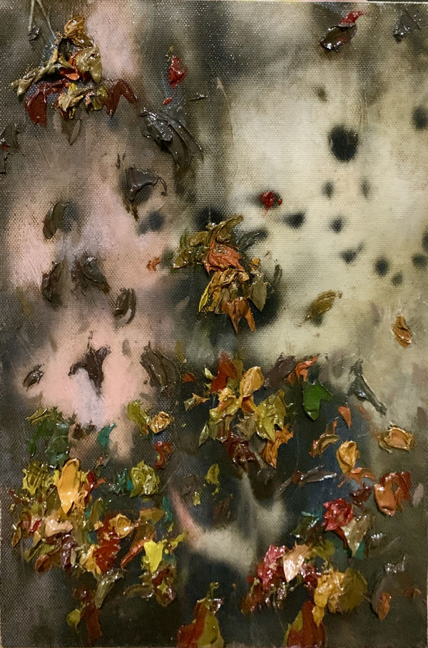 Christopher Horder Pale Fire II, 2026 Watercolour, Indian ink and oils on canvas adhered to gessoed panel 30 x 20cm