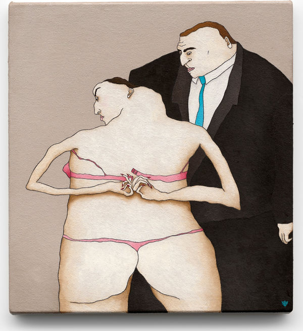 Caroline Zilinsky Pretty in pink 2, 2024 Oil on linen 62 x 58cm