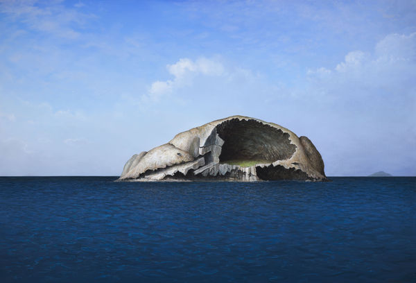 Adam Nudelman Skull Rock, Wilsons Promontory, 2025 Acrylic and oil on linen Framed 97 x 142.5cm