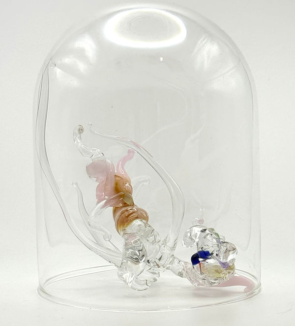Floria Tosca Unrequited love, 2024 Hand blown glass forms 12 cm diameter, 18cm high