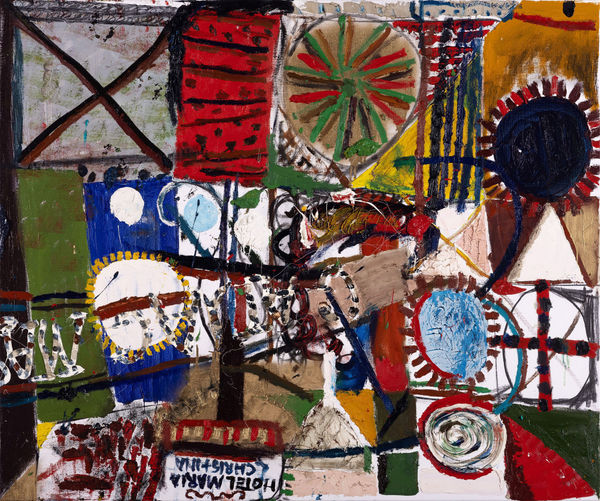 James Drinkwater Driving to San Sebastien to see the Picasso sculpture show with Julian, 2024 Oil on linen 100 x 120cm