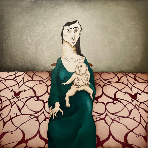 Caroline Zilinsky Original Sin, 2022 Oil on Linen 98 x 98cm