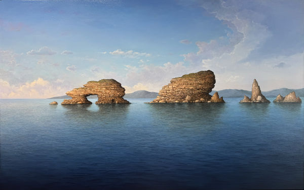 Adam Nudelman Bird Rock, Walkerville VIC, 2025 Acrylic and oil on linen Framed 122 x 180cm