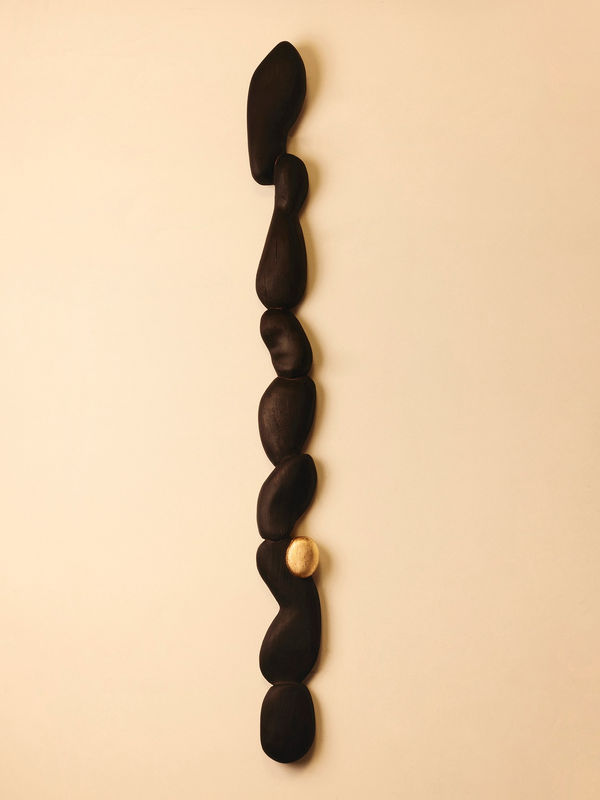Luke Storrier Offering 13, 2023 Wood, Gold Gilt 166 x 16 x 6cm