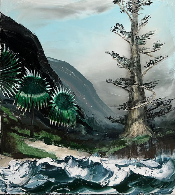 Paul Ryan Little Austi Norfolk , 2022 Oil on Linen 102 x 92cm