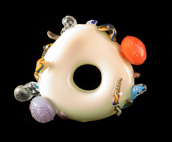 Floria Tosca and Bronwyn Sargeson the everything ring Blown glass 25.5 x 33cm Dimensions variable