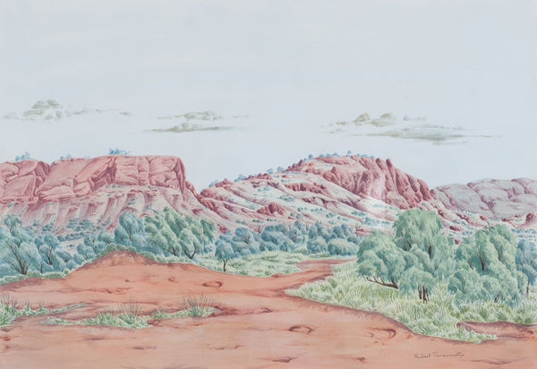 Kumantji (Hubert) Pareroultja Untitled (Cat. 135-21), 2021 Watercolour on paper 75 x 100cm