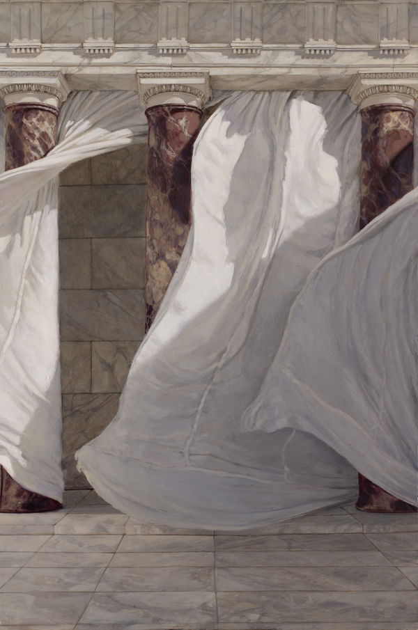 Jason Cordero The Winds Were In Agreement, 2025 Oil on on gessoed panel 30 x 20cm