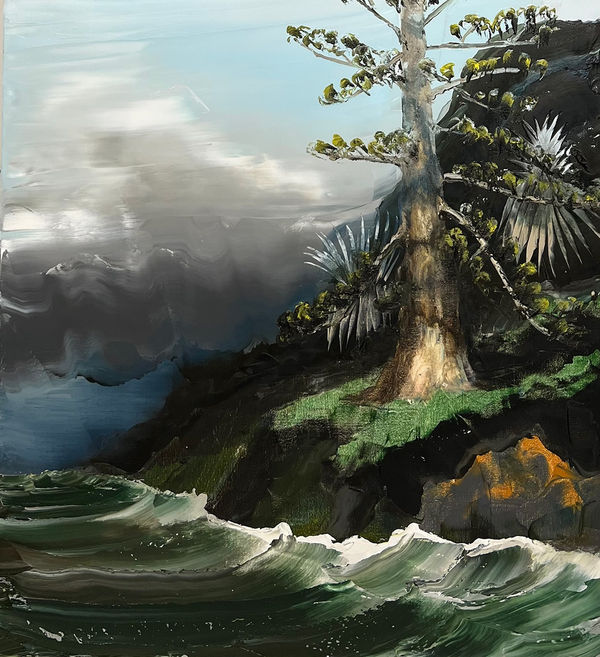 Paul Ryan High Tide and Low Clouds , 2022 Oil on Linen 138 x 122cm