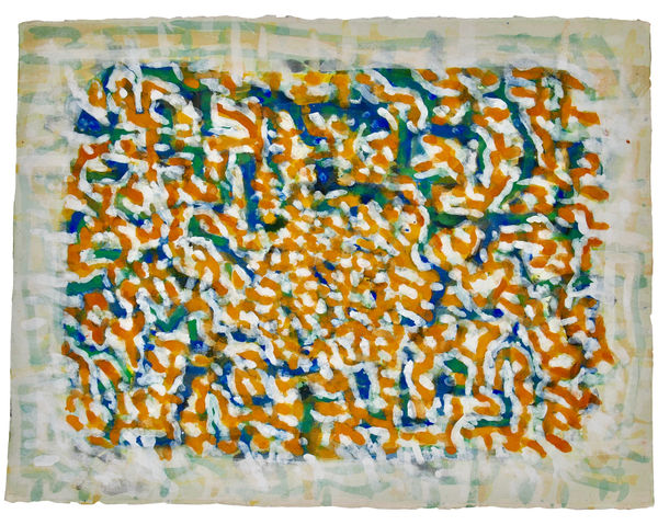 Tony Mighell Ruff warp, 2023 Gouache on paper F. 73.5 x 91.5cm