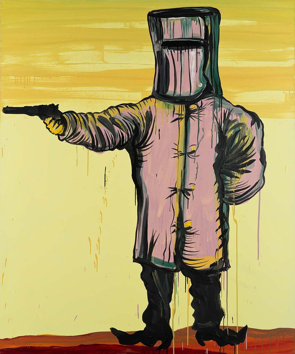Adam Cullen Edward Kelly at Glenrowan, 2009 Acrylic on canvas 183 x 152cm