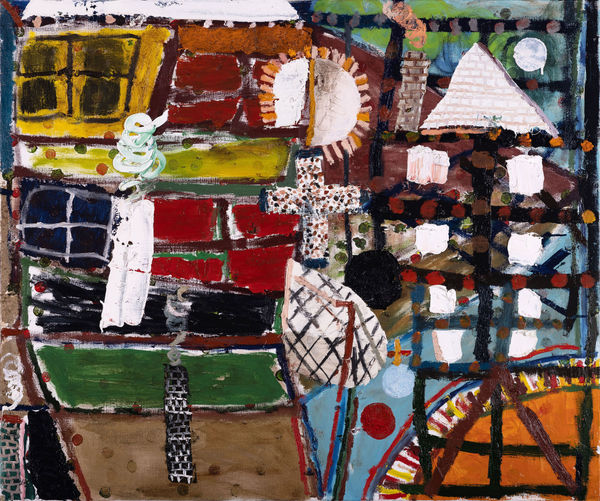 James Drinkwater Rooftops across Albi, 2024 Oil on linen 100 x 120cm