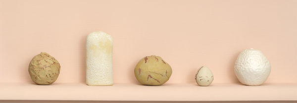 Peta O'Brien Dimples 8A, 2023-2025 Stoneware, glazed and unglazed 3.0 cm - 9.0 cm