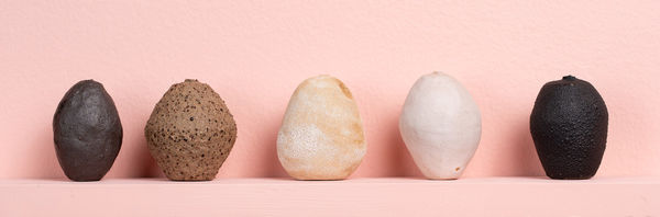 Peta O'Brien Dimples 23, 2023-2025 Stoneware, glazed and unglazed 3.0 cm - 9.0 cm